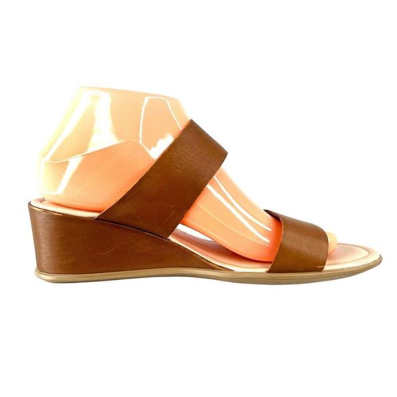 ECCO Shape 35 Wedge Sandal in Camel or Tan Brown Women's Size 8 - Picture 3 of 10